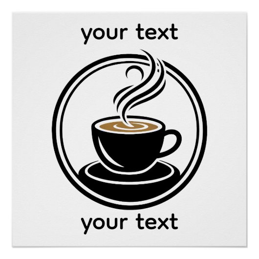 Golden Spiral in Darkness – Minimalist  Design Poster (Vorderseite)