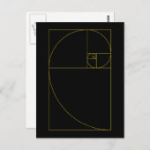 Golden Spiral Sacred Geometry Postkarte (Vorne/Hinten)