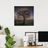 Golden Spiral Tree #3 Poster (Heimbüro)