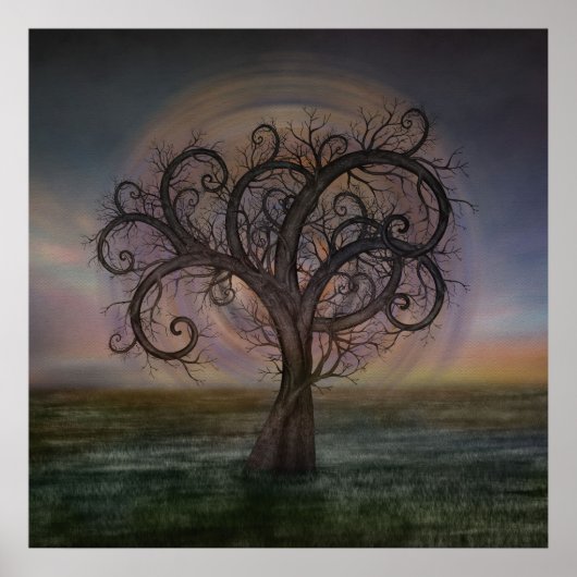 Golden Spiral Tree #3 Poster (Vorne)