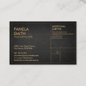 Golden Spiral Wave Visitenkarte (Rückseite)