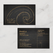 Golden Spiral Wave Visitenkarte (Vorne/Hinten)