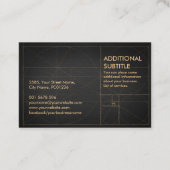 Golden Spiral Wave Visitenkarte (Rückseite)