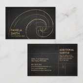 Golden Spiral Wave Visitenkarte (Vorne/Hinten)