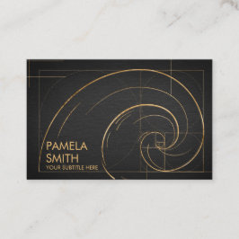 Golden Spiral Wave Visitenkarte