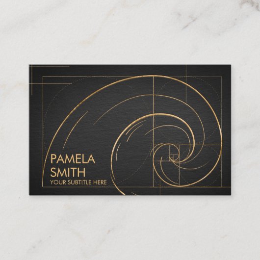 Golden Spiral Wave Visitenkarte (Vorderseite)