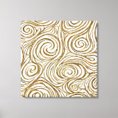 Golden Spirals Elegante Leinwanddruck (Vorderseite)