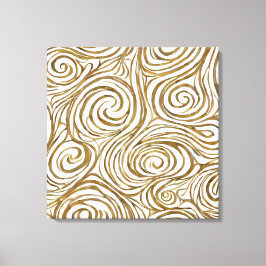 Golden Spirals Elegante Leinwanddruck