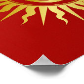 Golden Spiritual OM Design Poster (Ecke)