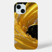 Golden Splash Dynamics iPhone Case (Rückseite)