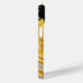 Golden Splash Dynamics iPhone Case (Rückseite / Rechts)