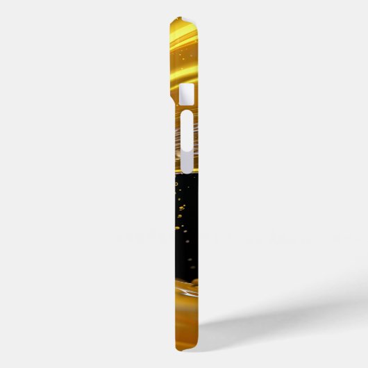 Golden Splash Dynamics iPhone Case (Rückseite / Links)