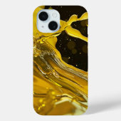 Golden Splash Dynamics iPhone Case (Rückseite)