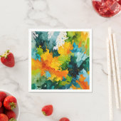 Golden Splash & Emerald Waves Serviette (Beispiel)