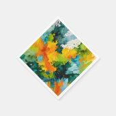 Golden Splash & Emerald Waves Serviette (Ecke)