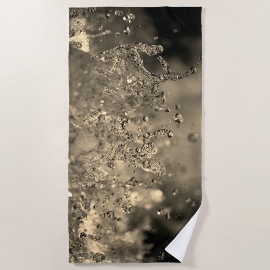 Golden Splash Strandtuch (Vorderseite)