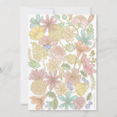 Golden Spring Blumenküche Party Einladung (Rückseite)