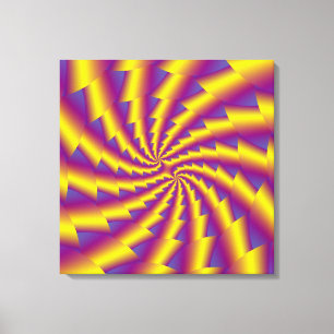 Golden Spring Spiral Canvas Print Leinwanddruck