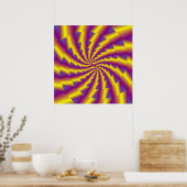 Golden Spring Spiral Poster (Küche)