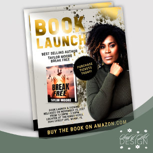 Golden Spritzer Beruflich Book Launch Event Flyer