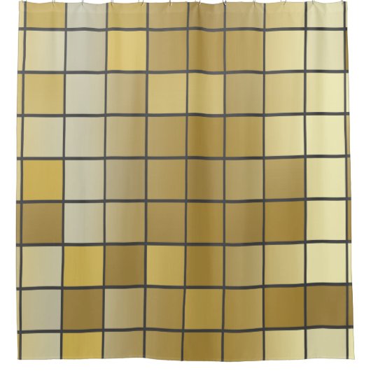 Golden square texture -vintage illustrationabstrac duschvorhang (Vorderseite)