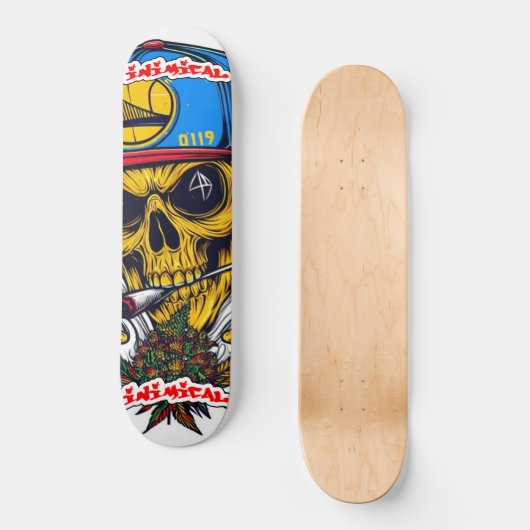 Golden Staat Skull Skateboard (Vorderseite)