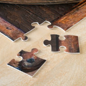 Golden Stained Glass Heart Steampunk-Serie Puzzle (Seite)