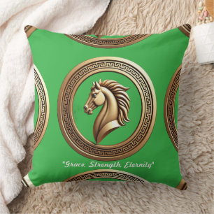 "Golden Stallion Siegel" Kissen