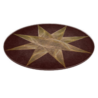 Golden Star Abstrakte Kunst Schneidebrett