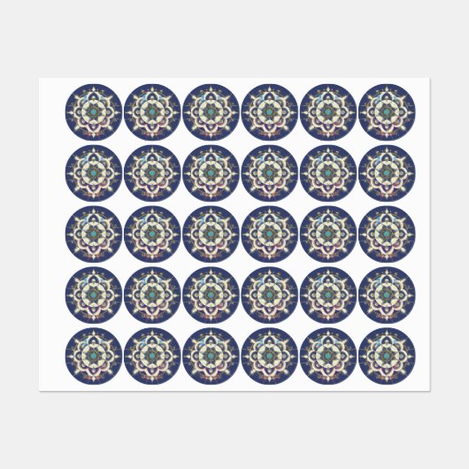 Golden Star Alignment – A Sacred Geometry Universe Etiketten (Blatt)