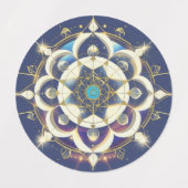Golden Star Alignment – A Sacred Geometry Universe Etiketten (Design 1)