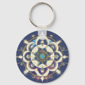 Golden Star Alignment – A Sacred Geometry Universe Schlüsselanhänger (Vorderseite)