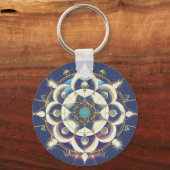 Golden Star Alignment – A Sacred Geometry Universe Schlüsselanhänger (Vorderseite)