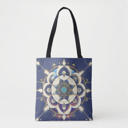 Golden Star Alignment – A Sacred Geometry Universe Tasche (Vorderseite)