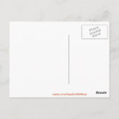 Golden Star Burst Postkarte (Rückseite)