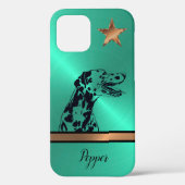 Golden Star Dalmatiner Dog iPhone Case (Rückseite)