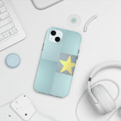 Golden Star Excellence Elegant Textured Aquamarin  Case-Mate iPhone Hülle