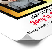 Golden Star Foto Mitarbeiter des Monatspreises Poster (Ecke)