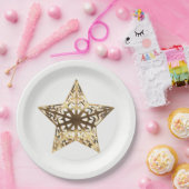 Golden Star Frische Pasta machen Pappteller (Party)