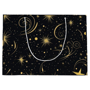 Golden Star Geschenktasche Große Geschenktüte