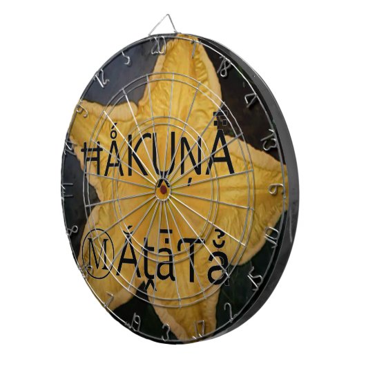 Golden Star Hakuna Matata Kunstdruckerei Dartscheibe (Vorderseite rechts)