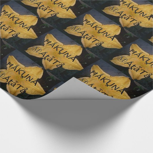 Golden Star Hakuna Matata Kunstdruckerei Geschenkpapier (Ecke)
