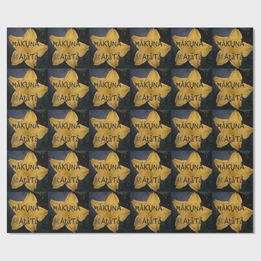 Golden Star Hakuna Matata Kunstdruckerei Geschenkpapier (Flach)