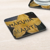 Golden Star Hakuna Matata Kunstdruckerei Getränkeuntersetzer (Linke Seite)