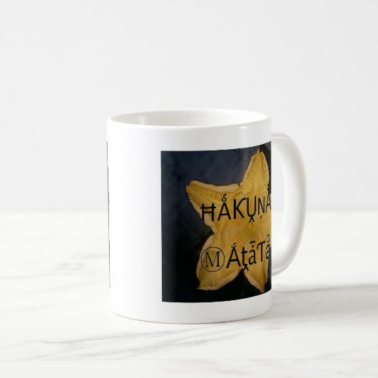 Golden Star Hakuna Matata Kunstdruckerei Kaffeetasse (VorderseiteRechts)