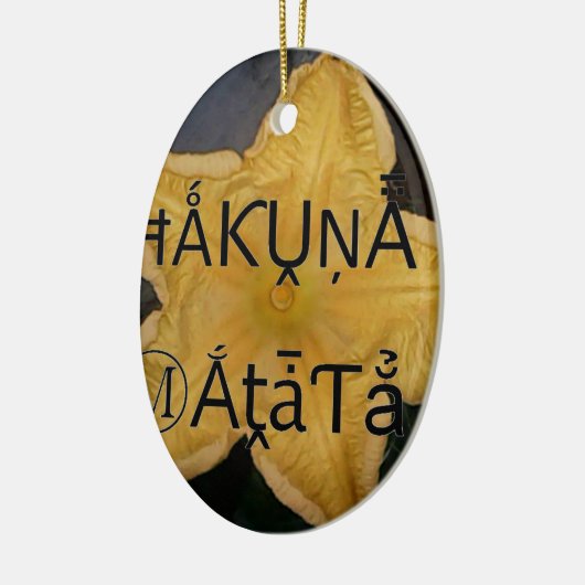 Golden Star Hakuna Matata Kunstdruckerei Keramik Ornament (Links)