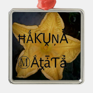 Golden Star Hakuna Matata Kunstdruckerei Ornament Aus Metall