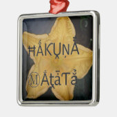 Golden Star Hakuna Matata Kunstdruckerei Ornament Aus Metall (Links)