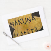 Golden Star Hakuna Matata Kunstdruckerei Rechteckiger Aufkleber (Umschlag)