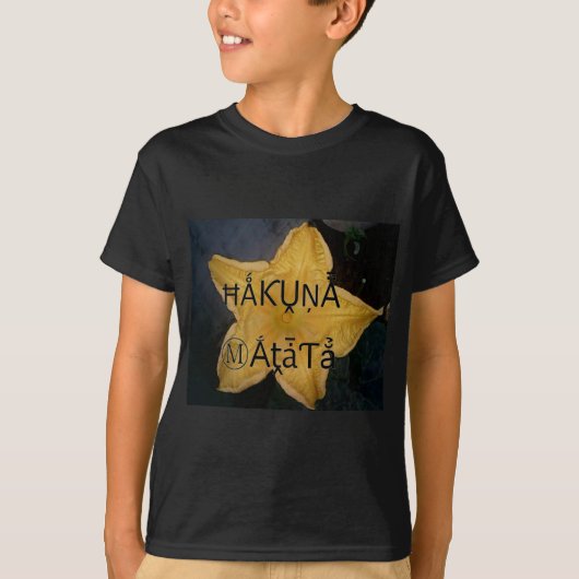 Golden Star Hakuna Matata Kunstdruckerei T-Shirt (Vorderseite)